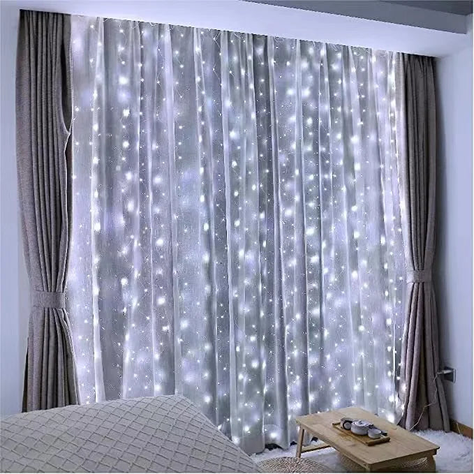 Luzes de natal decorações lâmpada iluminação do feriado usb cortina do feriado guirlanda lâmpada luzes de fadas decoração luz led